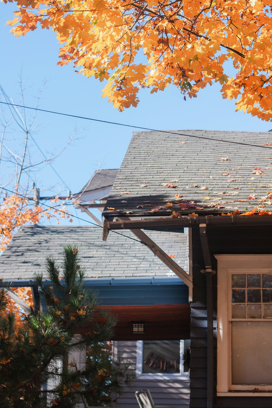 A single-family house under a blue sky